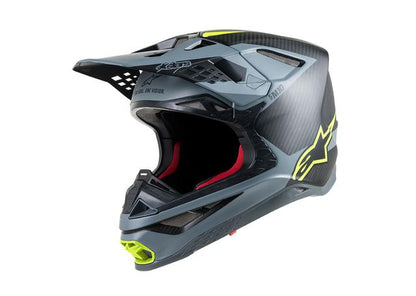 Alpinestars Supertech S-M10 Helmet Ece Black Grey Fluro Yellow