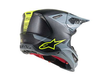 Alpinestars Supertech S-M10 Helmet Ece Black Grey Fluro Yellow