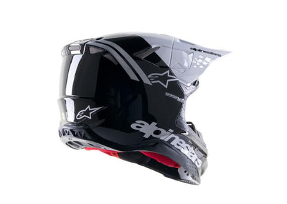 ALPINESTARS MX23 SM8 RADIUM 2 HELMET BLACK WHITE