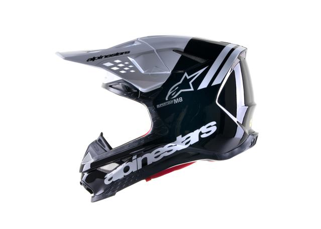 ALPINESTARS MX23 SM8 RADIUM 2 HELMET BLACK WHITE