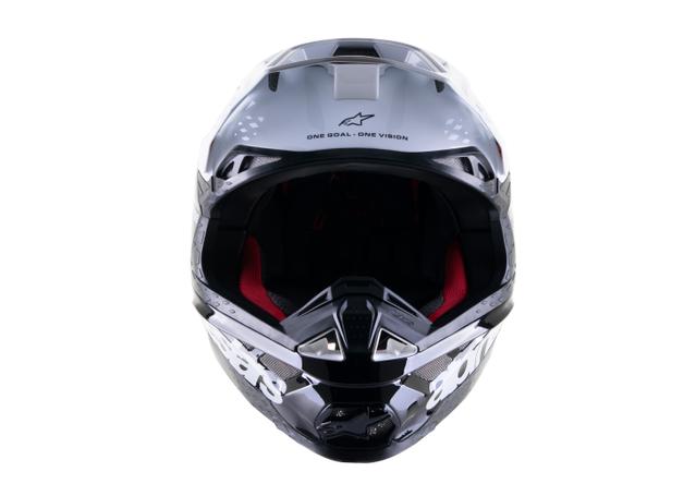 ALPINESTARS MX23 SM8 RADIUM 2 HELMET BLACK WHITE