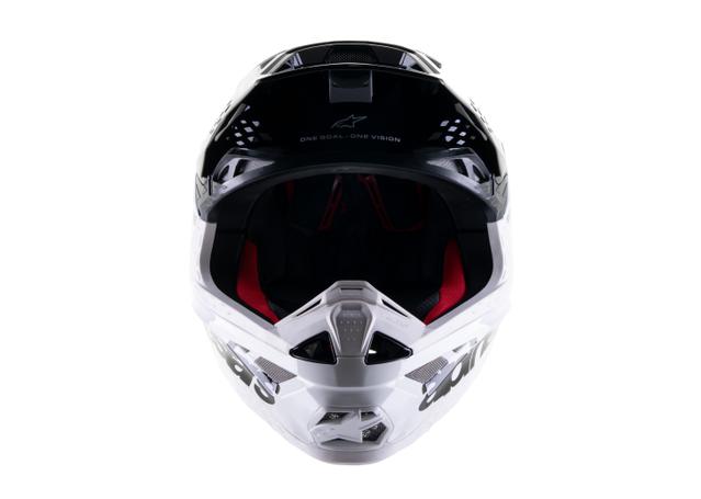 ALPINESTARS MX23 SM8 RADIUM 2 HELMET NIGHTLIFE GLOSS BLUE WHITE