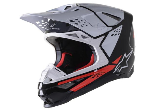 Alpinestars SM8 Factory Helmet Black White Red