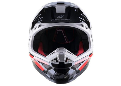 Alpinestars SM8 Factory Helmet Black White Red