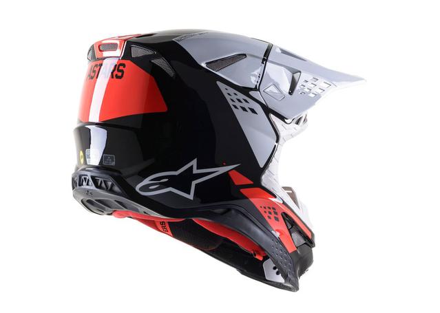 Alpinestars SM8 Factory Helmet Black White Red