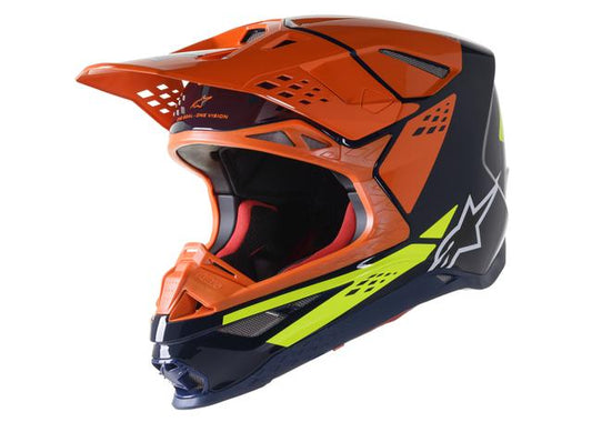 Alpinestars SM8 Factory Helmet Navy Orange