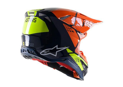 Alpinestars SM8 Factory Helmet Navy Orange