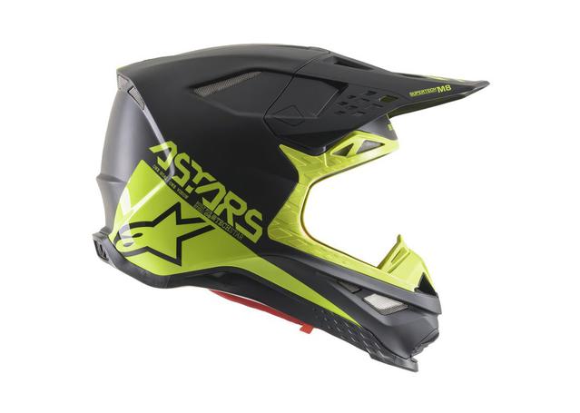 Alpinestars SM8 ECHO Helmet BLACK YELLOW