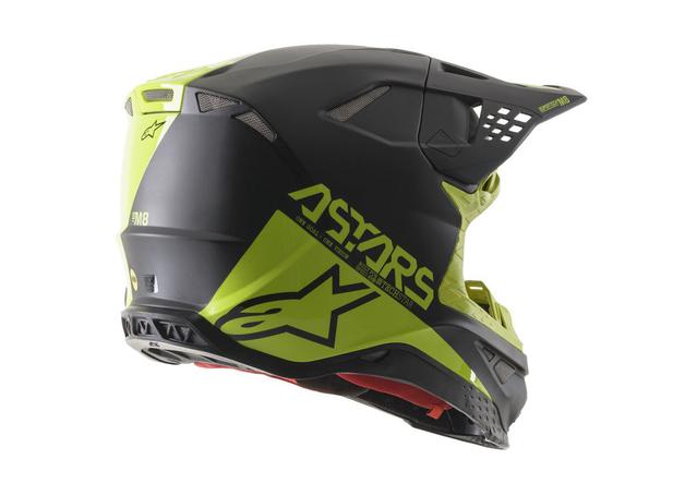 Alpinestars SM8 ECHO Helmet BLACK YELLOW