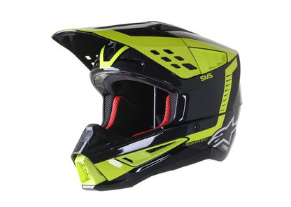 Alpinestars MX22 SM5 Beam Helmet White Grey Yellow