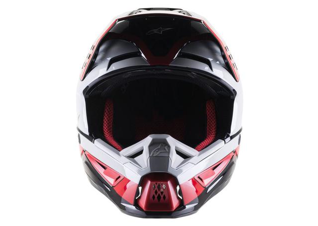 Alpinestars MX22 SM5 Beam Helmet Black Grey Red