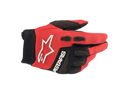 ALPINESTARS MX24 YOUTH FULL BORE GLOVE RED BLACK