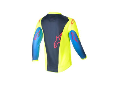 ALPINESTARS MX24 KIDS RACER HOEN JERSEY YELLOW BLUE