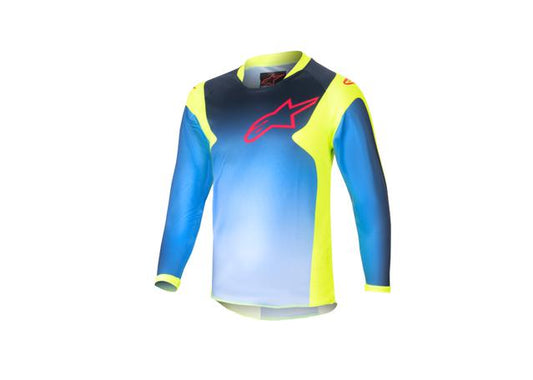 ALPINESTARS MX24 KIDS RACER HOEN JERSEY YELLOW BLUE