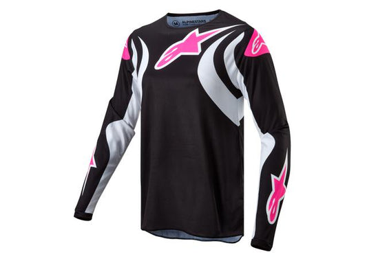 ALPINESTARS MX24 STELLA FLUID JERSEY BLACK WHITE