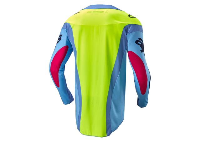 ALPINESTARS MX24 TECHSTAR OCURI JERSEY LIGHT BLUE YELLOW