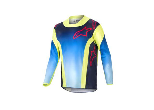 ALPINESTARS MX24 YOUTH RACER HOEN JERSEY YELLOW BLUE