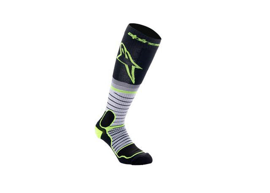 ALPINESTARS MX24 MX PRO SOCKS BLACK GREY YELLOW