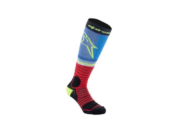 ALPINESTARS MX24 MX PRO SOCKS BLACK RED BLUE