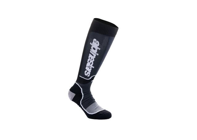 ALPINESTARS MX24 YOUTH MX PLUS SOCKS BLACK WHITE