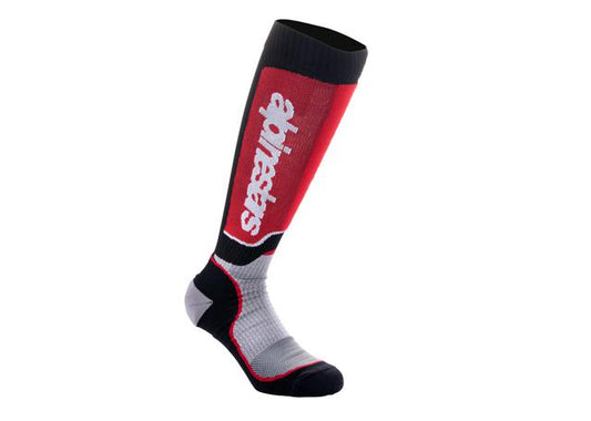 ALPINESTARS MX24 MX PLUS SOCKS BLACK GREY RED