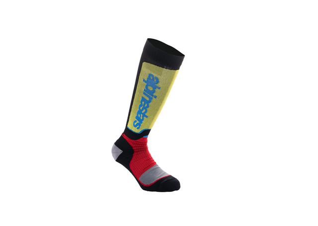 ALPINESTARS MX24 YOUTH MX PLUS SOCKS BLACK RED BLUE