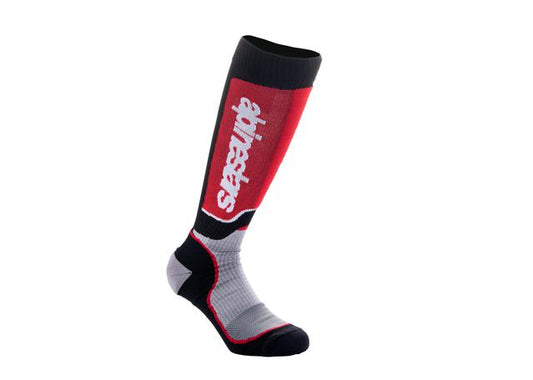 ALPINESTARS MX24 YOUTH MX PLUS SOCKS BLACK GREY RED