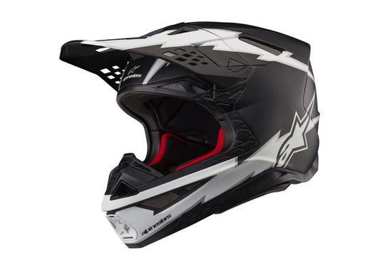 ALPINESTARS MX24 SM10 AMPRESS HELMET BLACK WHITE