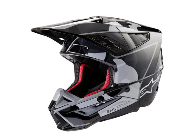 ALPINESTARS MX24 SM5 ROVER HELMET BLACK SILVER