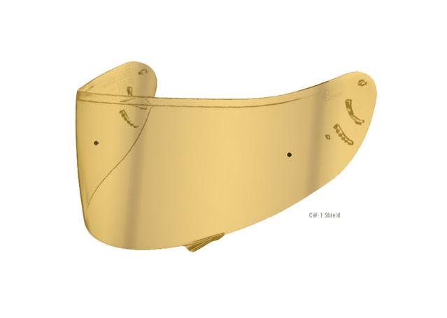 Shoei Visor CW-1 Gold Spectra