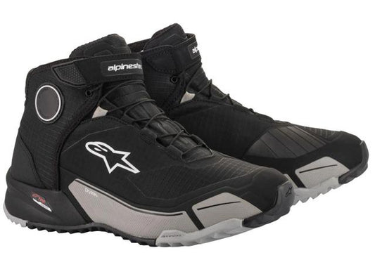 ALPINESTARS CRX DRYSTAR RIDING SHOES BLACK COOL GREY