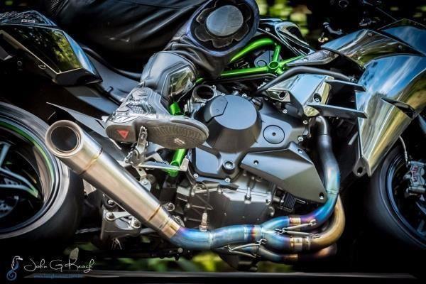 Vandemon - Kawasaki Ninja H2 & H2R Vandemon Brushed Titanium Exhaust System 2015-24