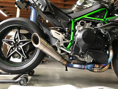 Vandemon - Kawasaki Ninja H2 & H2R Vandemon Brushed Titanium Exhaust System 2015-24