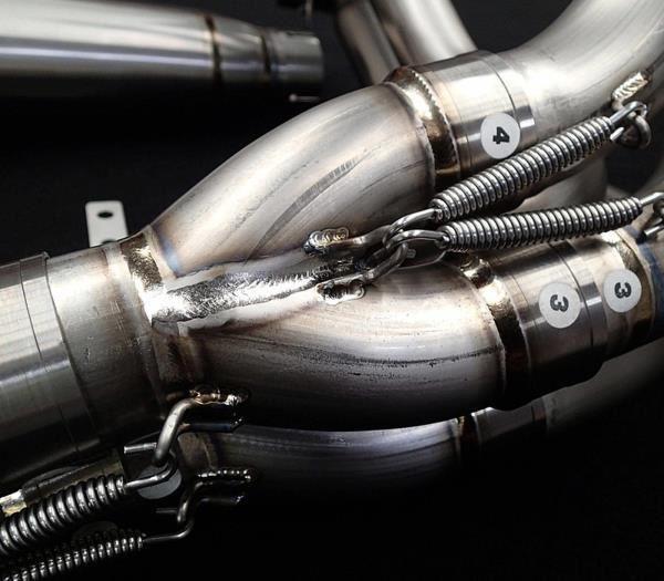 Vandemon - Kawasaki Ninja H2 & H2R Vandemon Brushed Titanium Exhaust System 2015-24