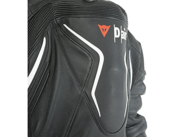 DAINESE MISANO 2 D-AIR 1PC PERFORATED SUIT BLACK WHITE