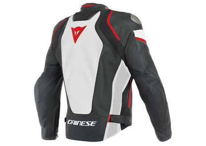 DAINESE RACING 3 D-AIR PERFORATED JACKET BLACK WHITE LAVA RED