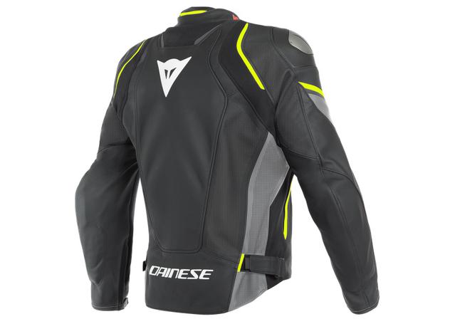 DAINESE RACING 3 D-AIR PERFORATED JACKET BLACK GREY FLURO YELLOW