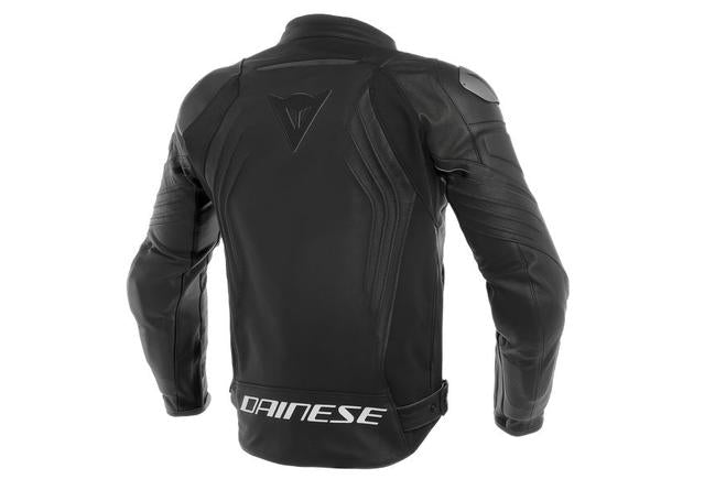 DAINESE RACING 3 PERFORATED LEATHER JACKET BLACK BLACK