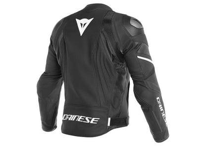 DAINESE AVRO 4 LEATHER JACKET MATT BLACK MATT WHITE