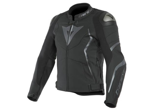 DAINESE AVRO 4 LEATHER JACKET BLACK MATT ANTHRACITE