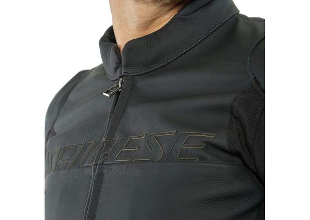 DAINESE AGILE LEATHER JACKET MATT BLACK