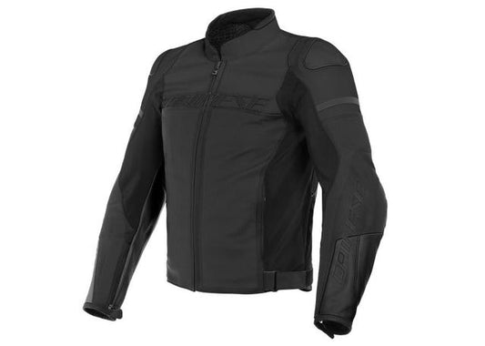 DAINESE AGILE PERFORATED LEATHER JACKET BLACK MATT