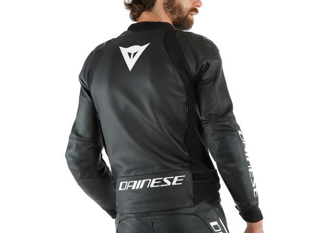 DAINESE SPORT PRO LEATHER JACKET BLACK WHITE