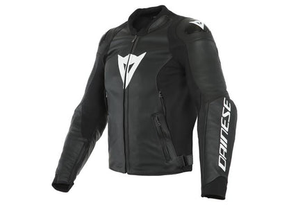 DAINESE SPORT PRO LEATHER JACKET BLACK WHITE