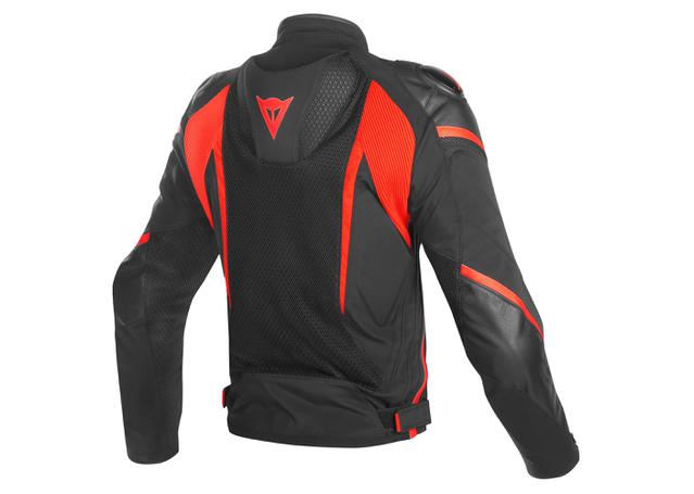 DAINESE SUPER RIDER D-DRY JACKET BLACK FLURO RED