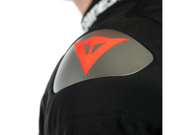 DAINESE INDOMITA D-DRY XT JACKET BLACK MATT FLURO RED