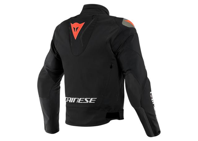 DAINESE INDOMITA D-DRY XT JACKET BLACK MATT FLURO RED