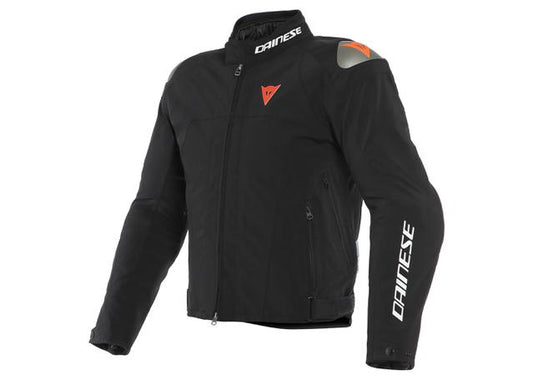 DAINESE INDOMITA D-DRY XT JACKET BLACK MATT FLURO RED