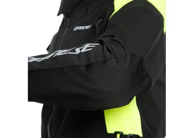 DAINESE TONALE D-DRY JACKET BLACK FLURO YELLOW