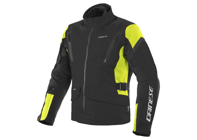 DAINESE TONALE D-DRY JACKET BLACK FLURO YELLOW